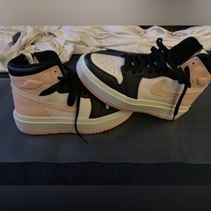 Pink and Black Jordan 1 Elevate High Sneakers